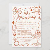 Letzter Rodeo-Cowgirl-Junggesellinnen-Wochenend-Au Einladung (Rückseite)