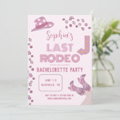 Letzter Rodeo Nash Bash Nashville Junggeselinnen-A Einladung (Stehend Vorderseite)