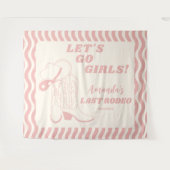 Letzter Rodeo Retro Western Junggeselinnen-Abschie Wandteppich (Vorderseite (Horizontal))