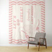 Letzter Rodeo Retro Western Junggeselinnen-Abschie Wandteppich (Beispiel)