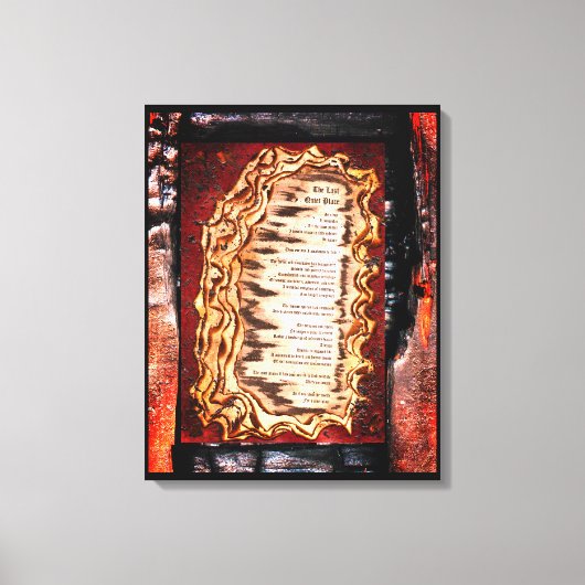 Letzter ruhiger Ort Leinwanddruck (Vorderseite)