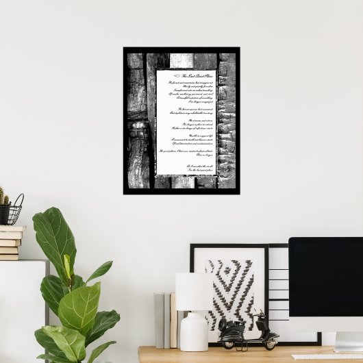 Letzter ruhiger Ort Poster (Heimbüro)