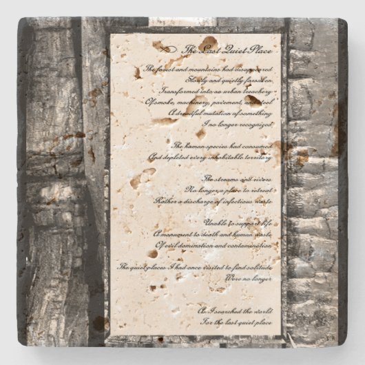 Letzter ruhiger Ort Steinuntersetzer (Vorderseite)