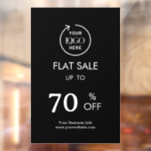 Letzter Sale | Business Event Store Discount Black Fensteraufkleber (Blatt 2)