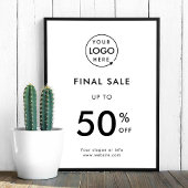 Letzter Sale | Rabatt für den Business Event-Logo- Poster
