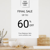 Letzter Sale | Rabatt für den Business Event-Logo- Poster (Küche)
