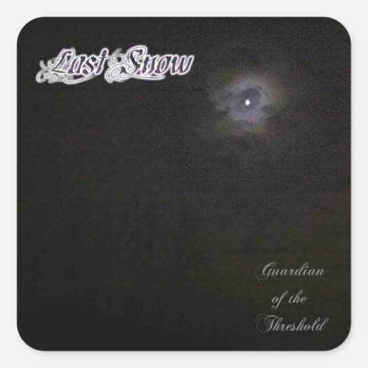 Letzter Schneewächter der Schwellenkleber Quadratischer Aufkleber (Vorderseite)