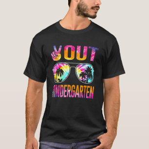 Letzter Schulfriedtag im Kindergarten Gefärbte Kra T-Shirt