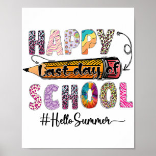 Letzter Schullehrer Kinder Abschluss Letzte Nacht Poster