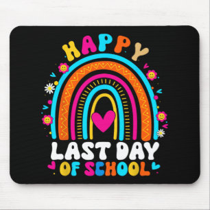 Letzter Schullehrer Kinder Abschluss Regenbogen Mousepad
