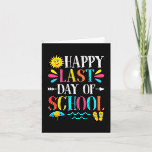 Letzter Schullehrer Schüler Abschluss Geschenk Karte