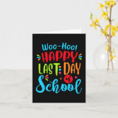 Letzter Schullehrer Schüler Abschluss Geschenk Karte (Gelbe Blume)