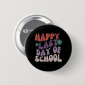 Letzter Schullehrertag Abschluss 6 Button (Vorne & Hinten)