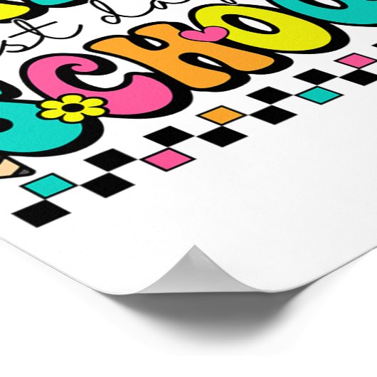 Letzter Schullehrertag Abschluss 8 Poster (Ecke)