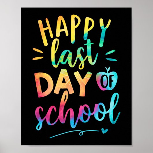 Letzter Schullehrertag Abschluss 9 Poster (Vorne)