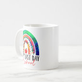Letzter Schullehrertag Abschluss regnet Kaffeetasse (Vorderseite Links)