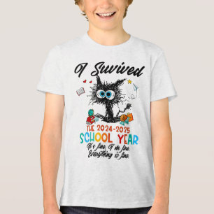 Letzter Schullehrertag habe ich 2024-2025 überlebt Tri-Blend Shirt