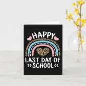 Letzter Schullehrertag Schülerinnen Mädchen Kind Karte (Gelbe Blume)