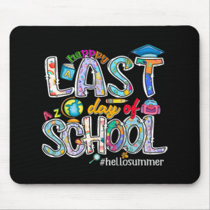 Letzter Schultag 2024 Hallo Sommer Jungen Mädchen Mousepad