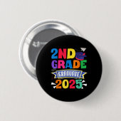 Letzter Schultag 2. Schulstufe 2025 Zweiter Schult Button (Vorne & Hinten)