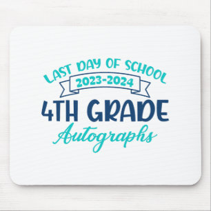 Letzter Schultag Autograph 4. Klasse Abschluss Mousepad