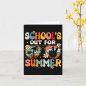 Letzter Schultag für die Sommerlehrer Jungs G Karte (Gelbe Blume)