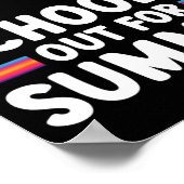 Letzter Schultag für die Sommerlehrer Jungs G Poster (Ecke)