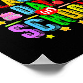 Letzter Schultag für Kinder Jungs Mädchen lustig Poster (Ecke)