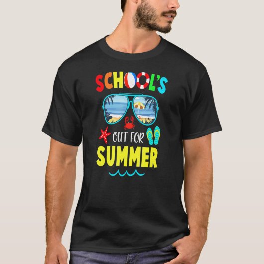 Letzter Schultag für Sommerferien T-Shirt (Vorderseite)
