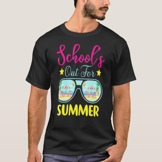 Letzter Schultag für Sommerlehrer T-Shirt (Vorderseite)