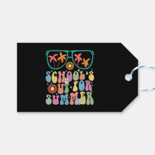 Letzter Schultag Groovy School ist für den Sommer  Geschenkanhänger