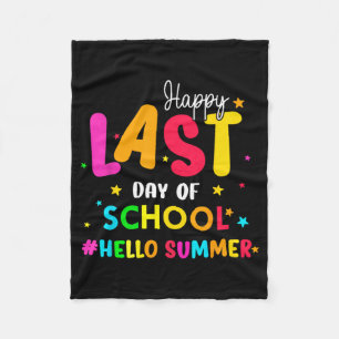 Letzter Schultag Hallo Sommer Schüler Und Lehrer Fleecedecke