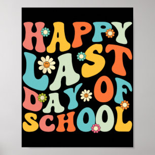 Letzter Schultag Hallo Sommer Schüler Und Lehrer Poster