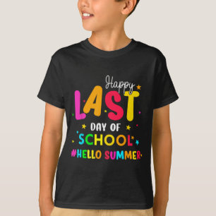 Letzter Schultag Hallo Sommer Schüler Und Lehrer T-Shirt