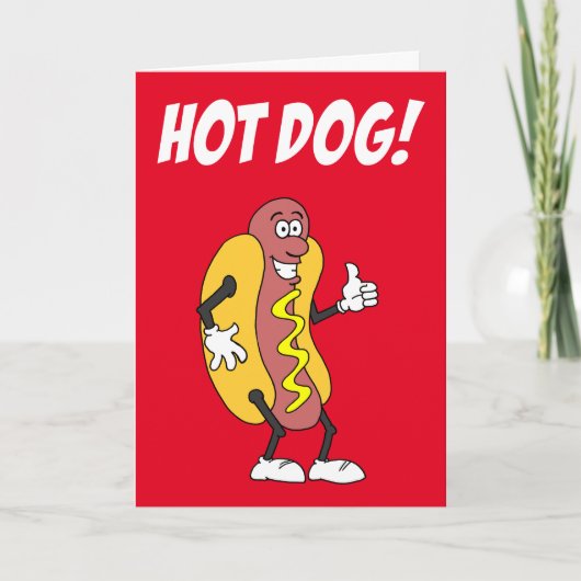 Letzter Schultag Hot Dog Karte (Vorderseite)