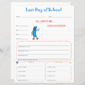 Letzter Schultag Interview Print (Vorne/Hinten)