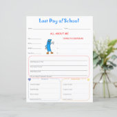 Letzter Schultag Interview Print (Stehend Vorderseite)