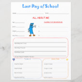 Letzter Schultag Interview Print (Vorderseite)