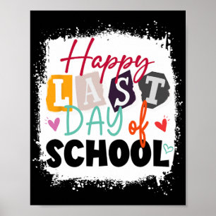 Letzter Schultag Lehrer & Kinder Poster
