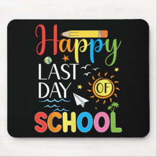 Letzter Schultag Lehrer Schüler Sommer Abschlussfe Mousepad