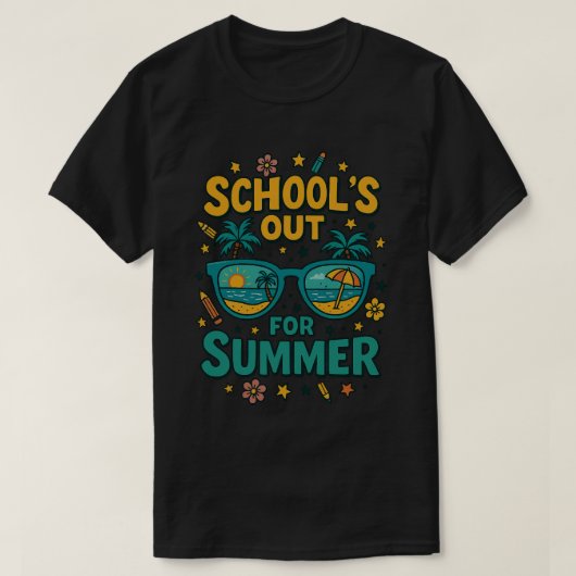 Letzter Schultag. Schulen für den Sommer T-Shirt (Design vorne)