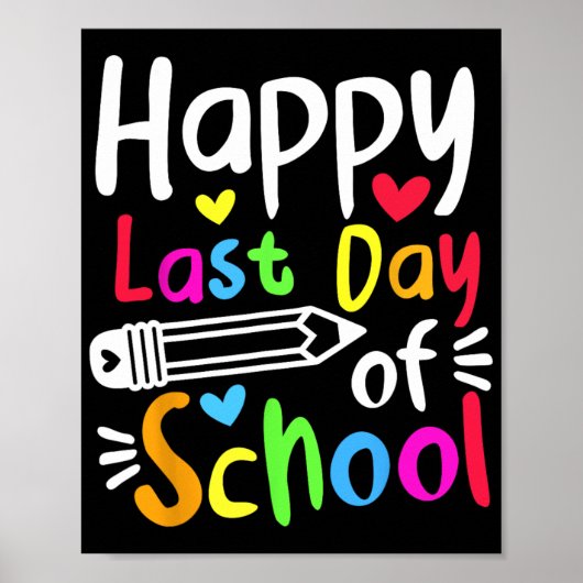 Letzter Schultag Schülerinnen Funny Summer Bea Poster (Vorne)