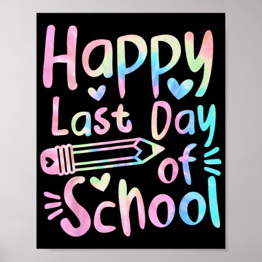 Letzter Schultag Schülerinnen Funny Summer Bea Poster (Vorne)