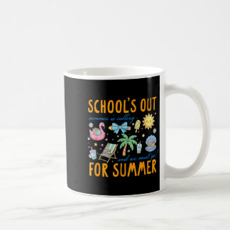 Letzter Schultag Sommerferien die Schule ist aus Kaffeetasse