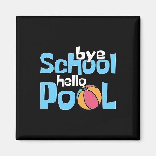 Letzter Schultag Sommerferien-Geschenk Magnet (Vorne)