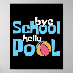 Letzter Schultag Sommerferien Geschenk Poster