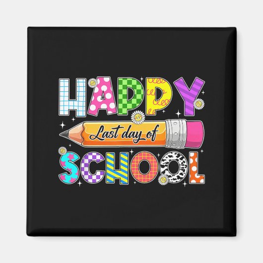Letzter Schultag Sommerferien Lehrer Schüler Magnet (Vorne)