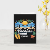 Letzter Schultag Sommerferien Loading Lustig Karte (Gelbe Blume)