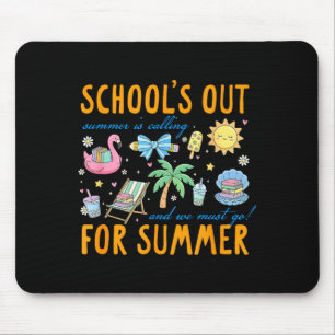 Letzter Schultag Sommerferien Schule ist aus Mousepad