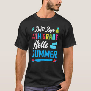 Letzter Schultag Tschüss 4. Klasse Hallo Sommer T-Shirt